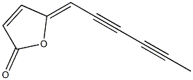 (5Z)-5-(2,4-Hexadiyne-1-ylidene)furan-2(5H)-one Structure