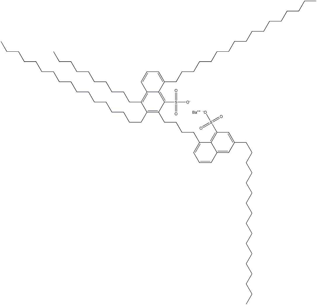 Bis(3,8-diheptadecyl-1-naphthalenesulfonic acid)barium salt 구조식 이미지