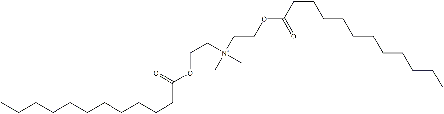 Bis[2-(dodecanoyloxy)ethyl]dimethylammonium 구조식 이미지