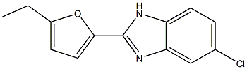 5-Chloro-2-(5-ethylfuran-2-yl)-1H-benzimidazole 구조식 이미지