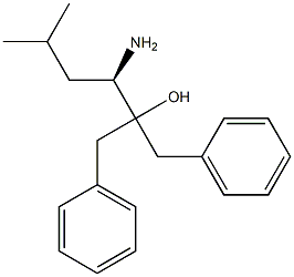 [R,(-)]-3-Amino-2-benzyl-5-methyl-1-phenyl-2-hexanol 구조식 이미지