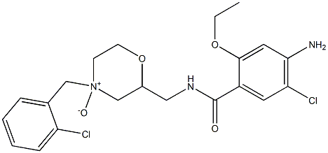 2-[(4-Amino-5-chloro-2-ethoxybenzoylamino)methyl]-4-(2-chlorobenzyl)morpholine 4-oxide Structure