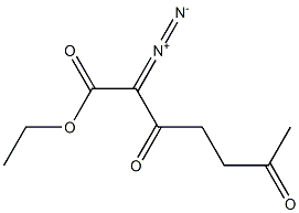 2-Diazo-3,6-dioxoheptanoic acid ethyl ester Structure