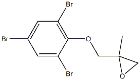 2,4,6-Tribromophenyl 2-methylglycidyl ether 구조식 이미지