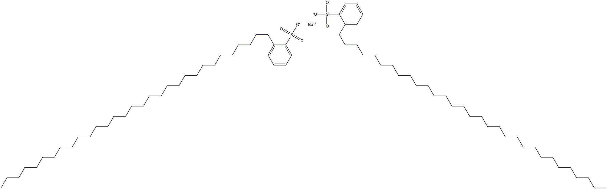 Bis[2-(hentriacontan-1-yl)benzenesulfonic acid]barium salt Structure