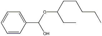 Benzaldehyde ethylhexyl acetal Structure
