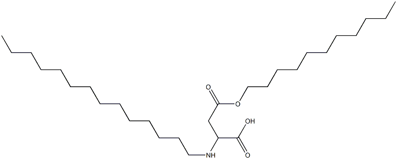 2-Tetradecylamino-3-(undecyloxycarbonyl)propionic acid 구조식 이미지