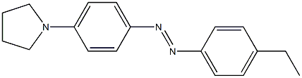 4-(1-Pyrrolidinyl)-4'-ethylazobenzene Structure