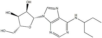 N-(Pentan-3-yl)adenosine Structure