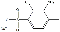 3-Amino-2-chloro-4-methylbenzenesulfonic acid sodium salt 구조식 이미지