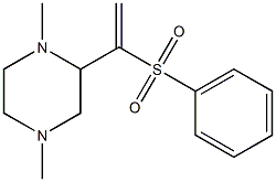 1,4-Dimethyl-2-(1-phenylsulfonylethenyl)piperazine 구조식 이미지