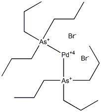 Bis(tripropylarsonio)palladium(IV) dibromide Structure