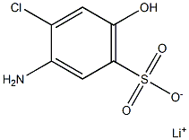 3-Amino-4-chloro-6-hydroxybenzenesulfonic acid lithium salt Structure