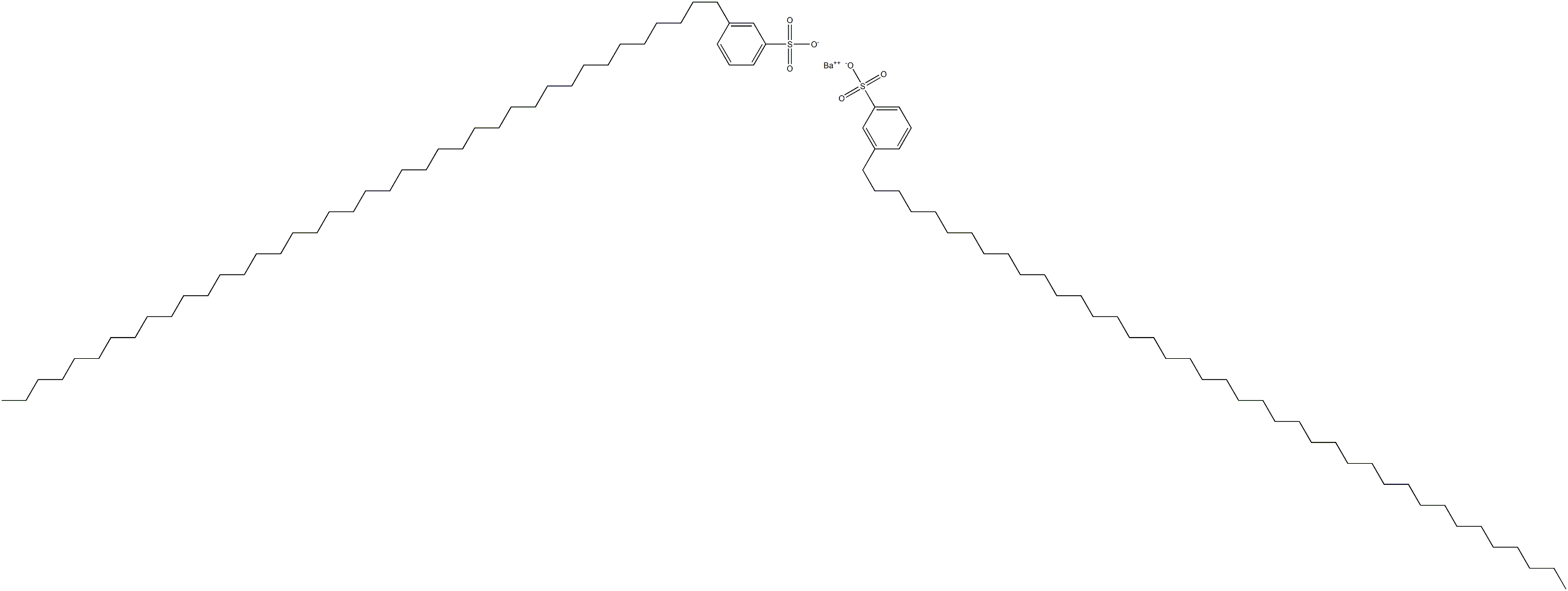 Bis[3-(tetracontan-1-yl)benzenesulfonic acid]barium salt Structure