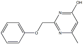 6-Methyl-2-(phenoxymethyl)-4-pyrimidinol Structure