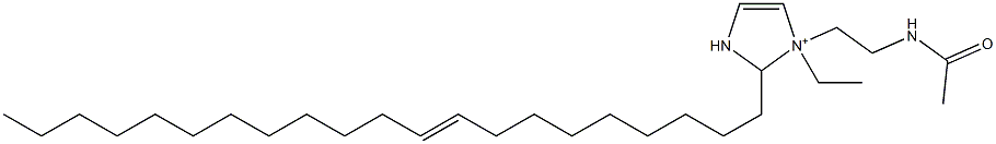 1-[2-(Acetylamino)ethyl]-1-ethyl-2-(9-henicosenyl)-4-imidazoline-1-ium 구조식 이미지