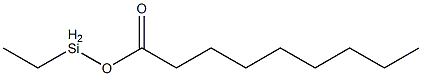 Nonanoic acid ethylsilyl ester Structure