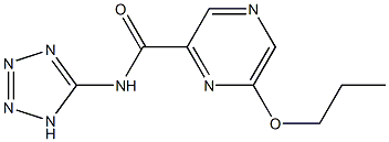 N-(1H-Tetrazol-5-yl)-6-propyloxypyrazine-2-carboxamide Structure