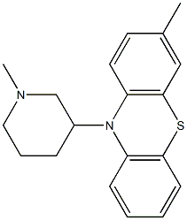 3-Methyl-10-(1-methyl-3-piperidinyl)-10H-phenothiazine Structure