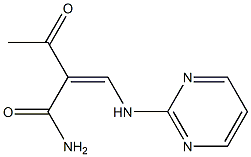 3-Oxo-2-[(Z)-(pyrimidin-2-yl)aminomethylene]butanamide Structure