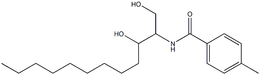 N-(1,3-Dihydroxydodecan-2-yl)-4-methylbenzamide 구조식 이미지