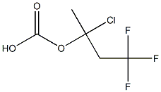 Carbonic acid (2,2,2-trifluoroethyl)(1-chloroethyl) ester Structure