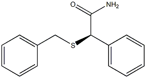 [R,(-)]-2-(Benzylthio)-2-phenylacetamide Structure