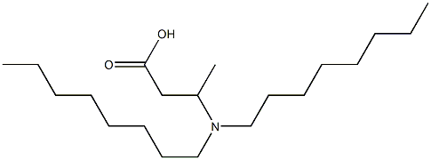 3-(Dioctylamino)butyric acid 구조식 이미지