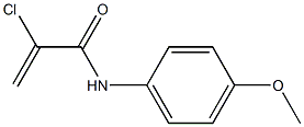 2-Chloro-N-(4-methoxyphenyl)acrylamide 구조식 이미지