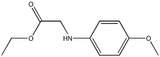 2-(4-Methoxyanilino)acetic acid ethyl ester 구조식 이미지