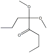 5,5-Dimethoxyoctan-4-one 구조식 이미지