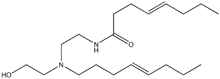 N-[2-[N-(2-Hydroxyethyl)-N-(4-octenyl)amino]ethyl]-4-octenamide 구조식 이미지