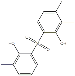 2,2'-Dihydroxy-3,3',4-trimethyl[sulfonylbisbenzene] Structure