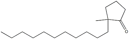 2-Undecyl-2-methylcyclopentan-1-one Structure