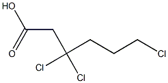 3,3,6-Trichlorocaproic acid Structure