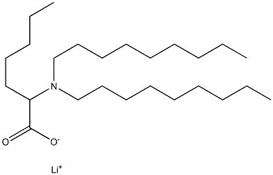 2-(Dinonylamino)heptanoic acid lithium salt Structure