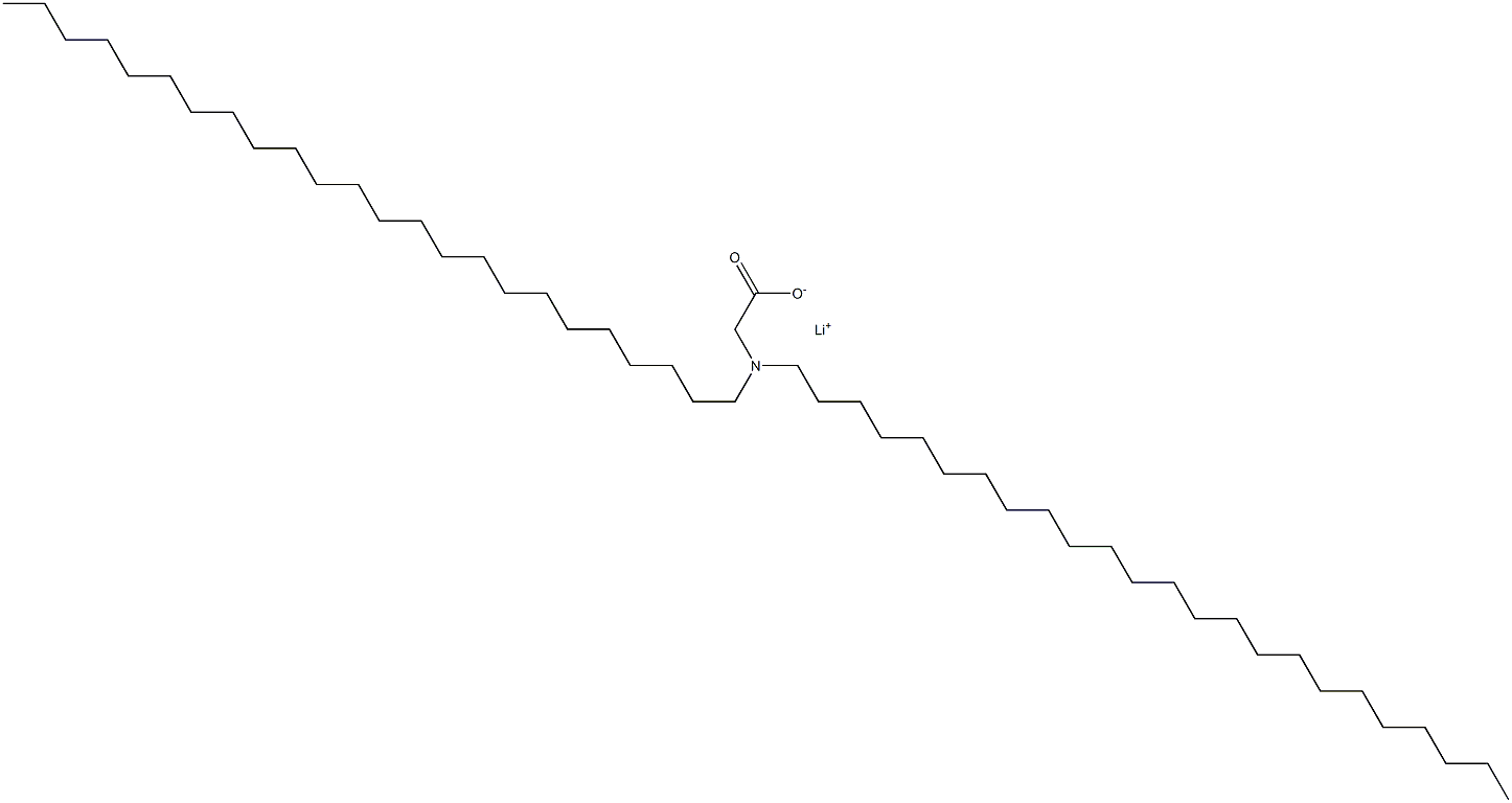 N,N-Ditetracosylglycine lithium salt 구조식 이미지