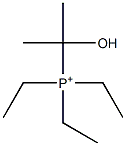 1-Hydroxy-1-methylethyltriethylphosphonium Structure