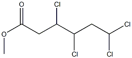 3,4,6,6-Tetrachlorocaproic acid methyl ester 구조식 이미지
