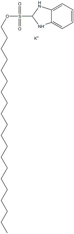 2,3-Dihydro-2-icosyl-1H-benzimidazole-2-sulfonic acid potassium salt Structure