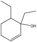 1,6-Diethyl-2-cyclohexen-1-ol 구조식 이미지