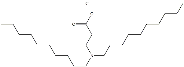 3-(Didecylamino)propanoic acid potassium salt Structure