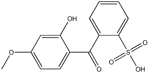 2-(2-Hydroxy-4-methoxybenzoyl)benzenesulfonic acid Structure