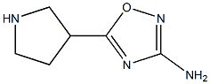 3-Amino-5-(3-pyrrolidinyl)-1,2,4-oxadiazole 구조식 이미지