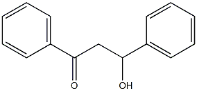 1,3-Diphenyl-1-hydroxypropane-3-one Structure