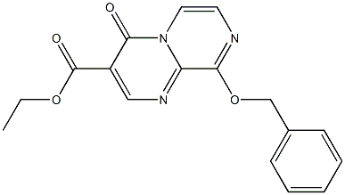 9-Benzyloxy-4-oxo-4H-pyrazino[1,2-a]pyrimidine-3-carboxylic acid ethyl ester 구조식 이미지