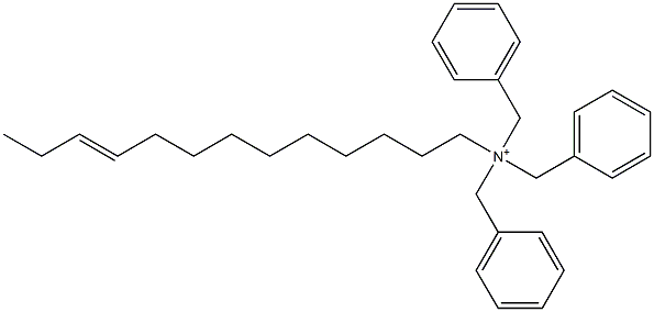 (10-Tridecenyl)tribenzylaminium Structure