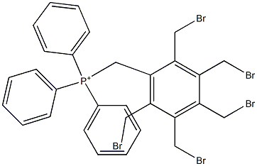 [[Pentakis(bromomethyl)phenyl]methyl]triphenylphosphonium 구조식 이미지