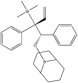 (1S,2S)-1-[(9-Borabicyclo[3.3.1]nonan-9-yl)oxy]-1-phenyl-2-(trimethylsilyl)-2-phenyl-3-butene 구조식 이미지