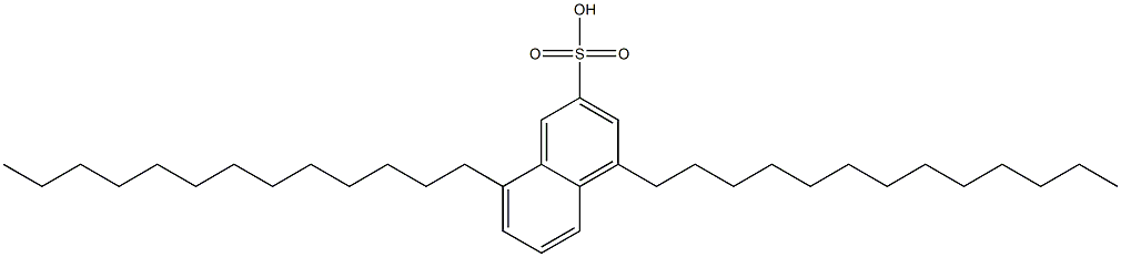 4,8-Ditridecyl-2-naphthalenesulfonic acid Structure